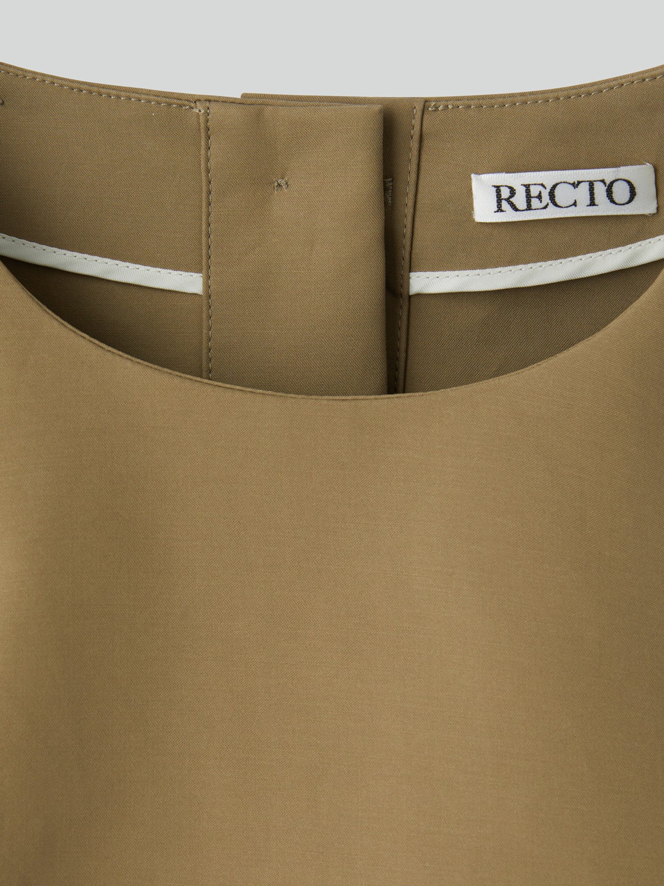 Recto - Open Back Peplum Top (Khaki Beige) product image 7 | TRAB K-Fashion Australia