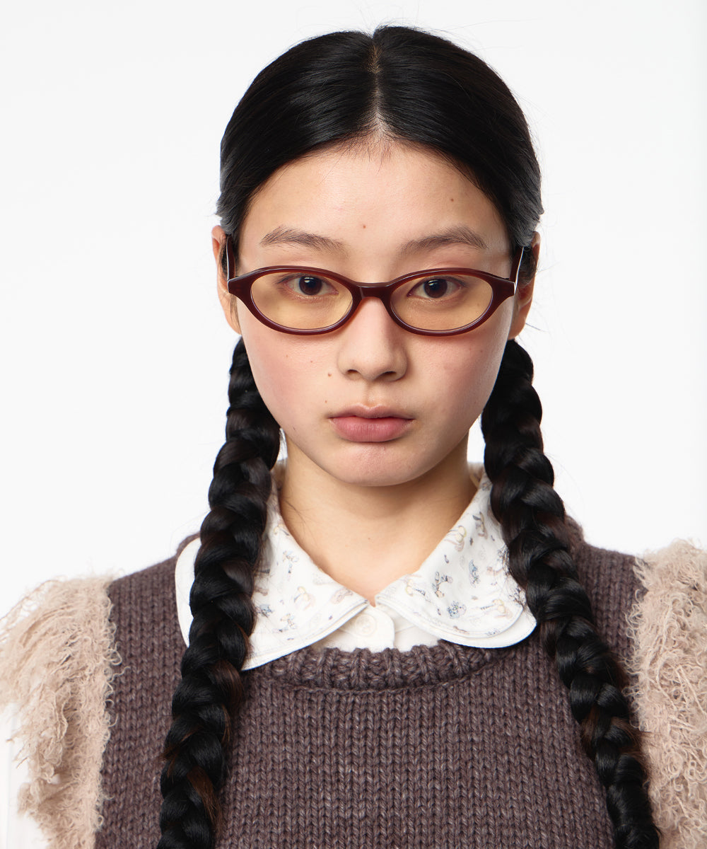 Coyseio - Coy Two-Tone Glasses (Brown) product image 4 | TRAB K-Fashion Australia