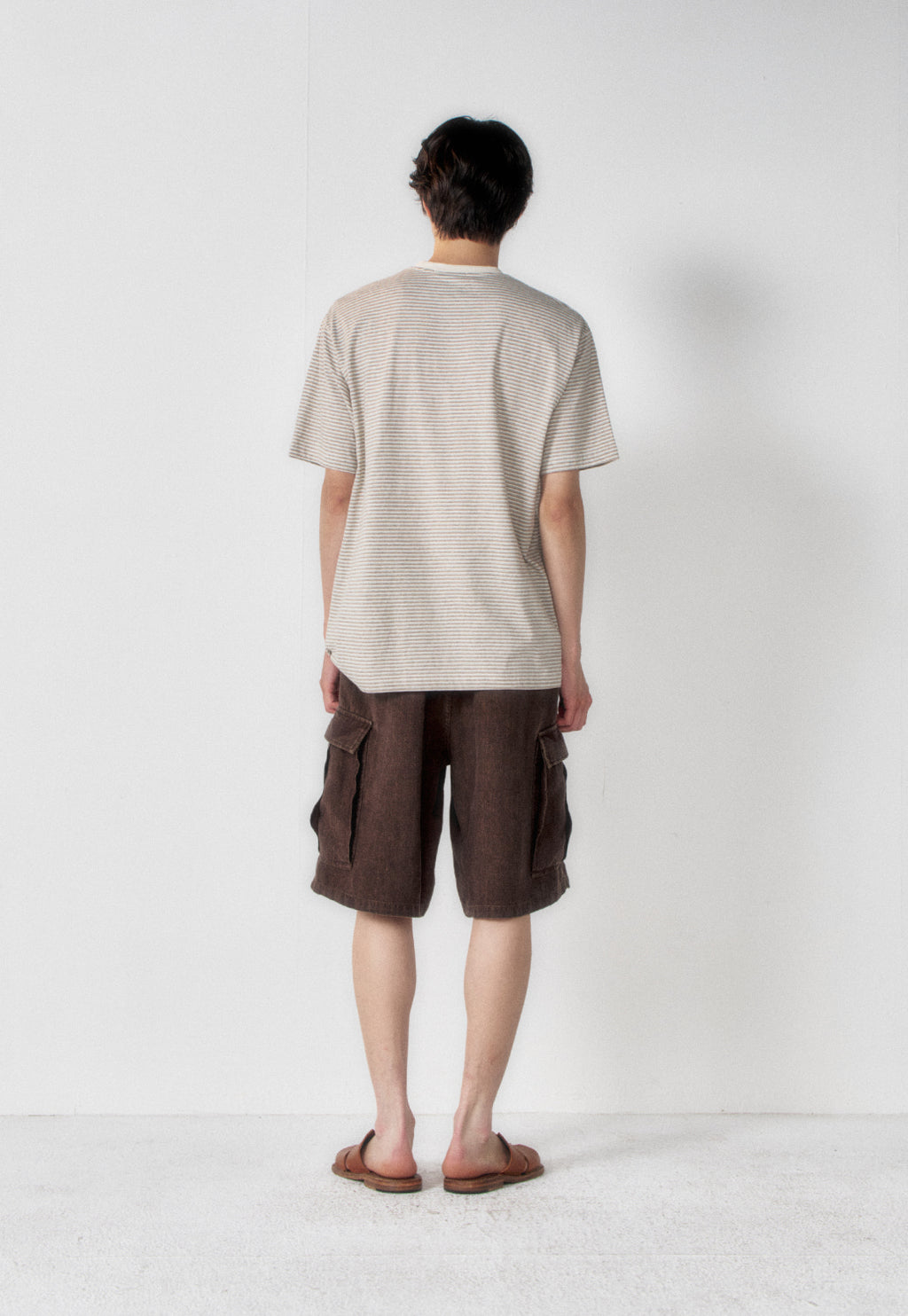 Art if acts - Washed Stripe Pocket S/S Tee (Dove) product image 3 | TRAB K-Fashion Australia