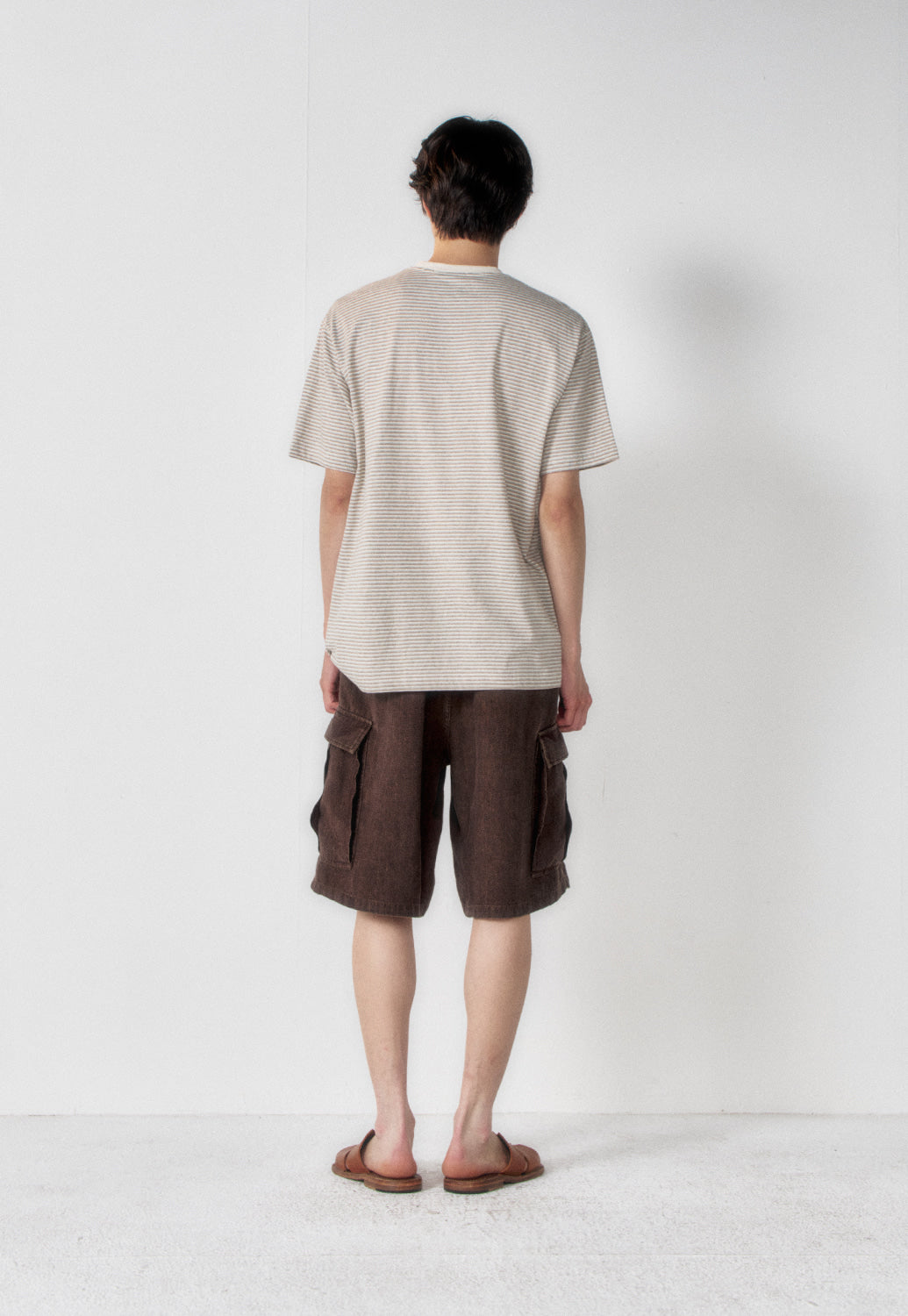 Art if acts - Washed Stripe Pocket S/S Tee (Dove) product image 3 | TRAB K-Fashion Australia