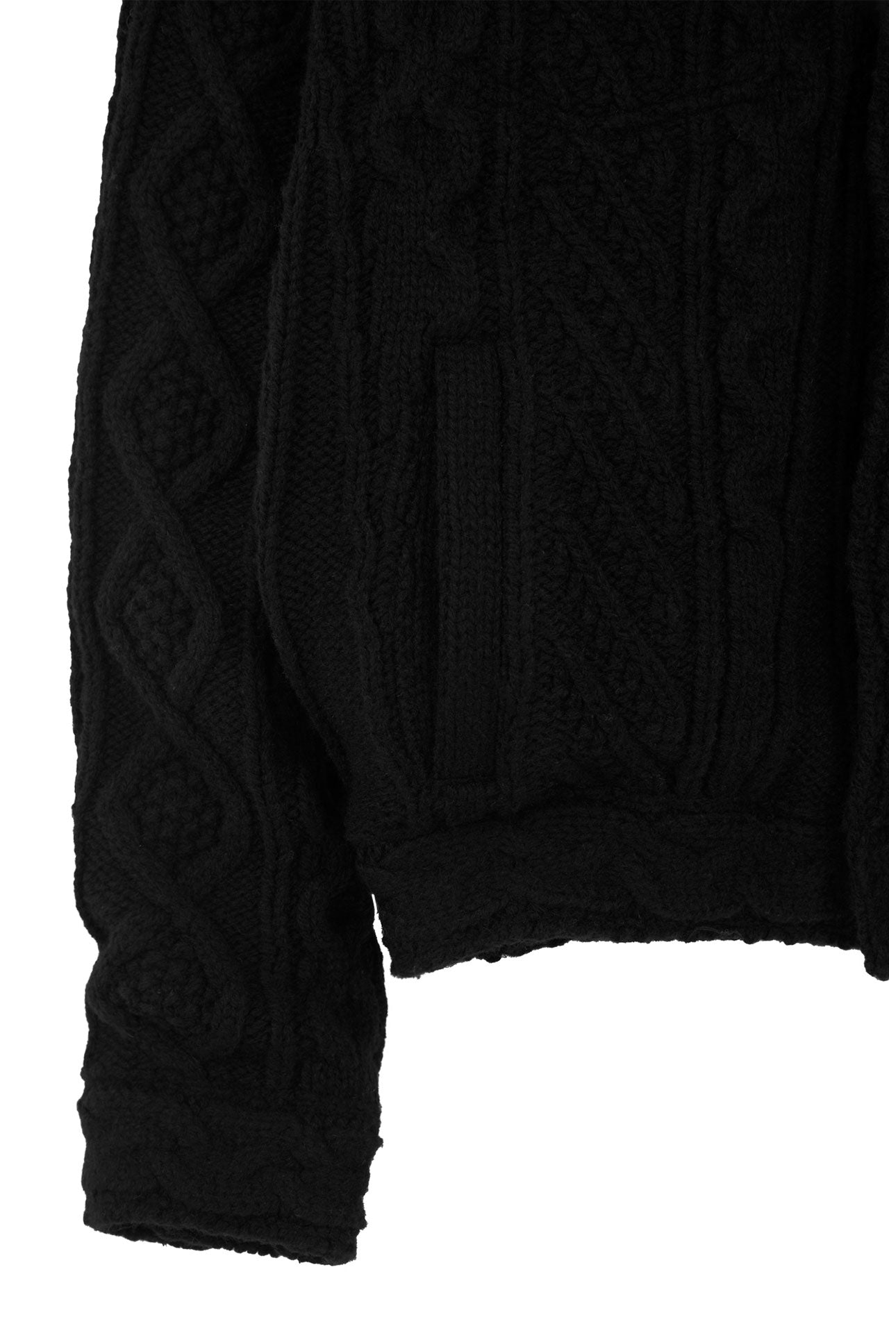 STU - Knit Trucker Jacket In (Black) product image 13 | TRAB K-Fashion Australia