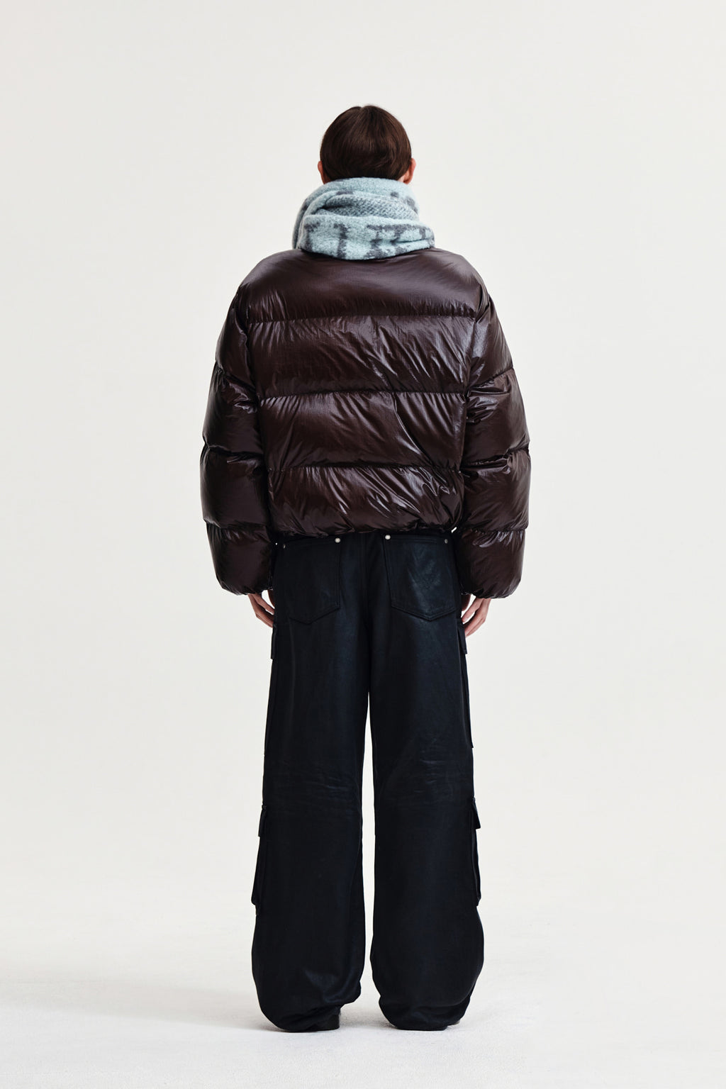 Matin Kim - Small Logo Volume Down Jumper (Dark Brown) product image 7 | TRAB K-Fashion Australia
