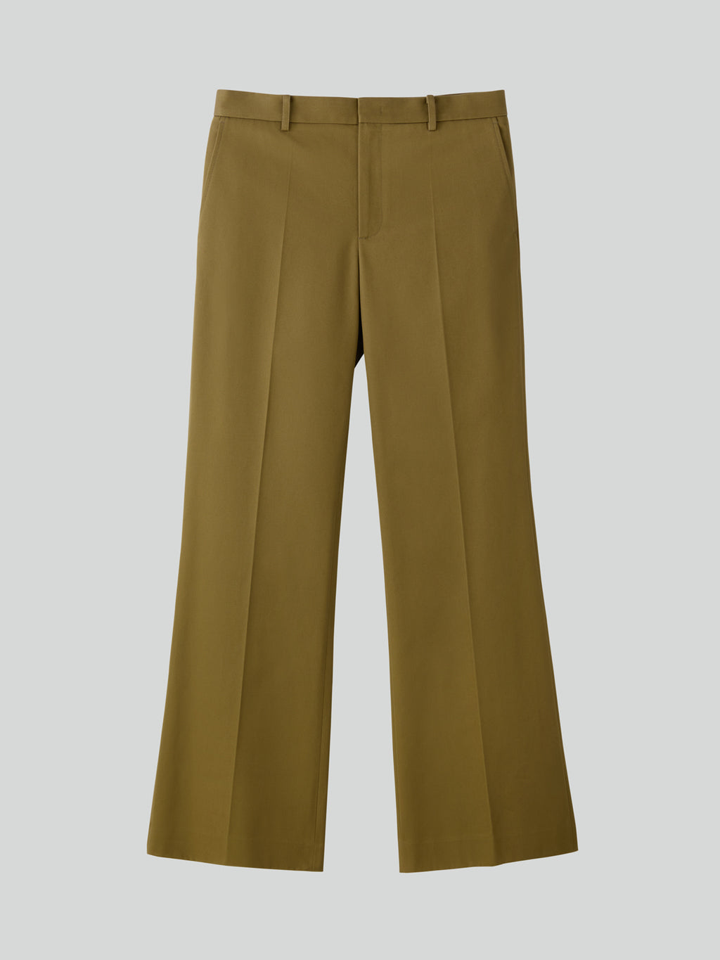 Recto - Lotus Cotton Flare Pants (Khaki) product image 10 | TRAB K-Fashion Australia