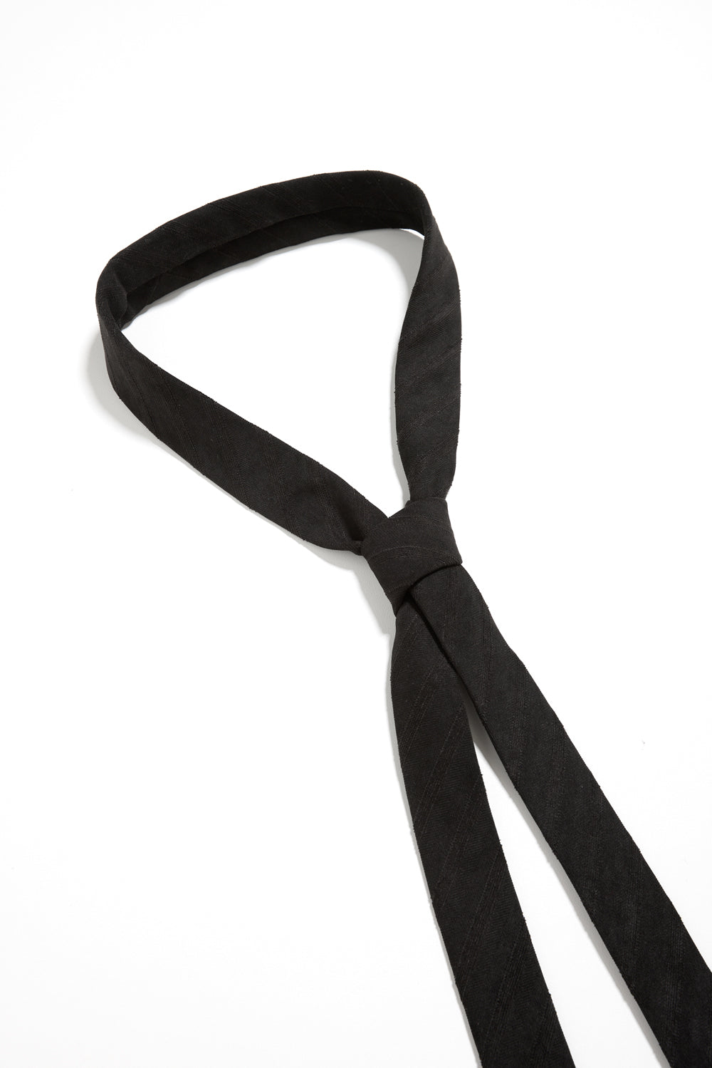 Hatchingroom - Pete Tie Velveteen Stripe (Black) product image 2 | TRAB K-Fashion Australia