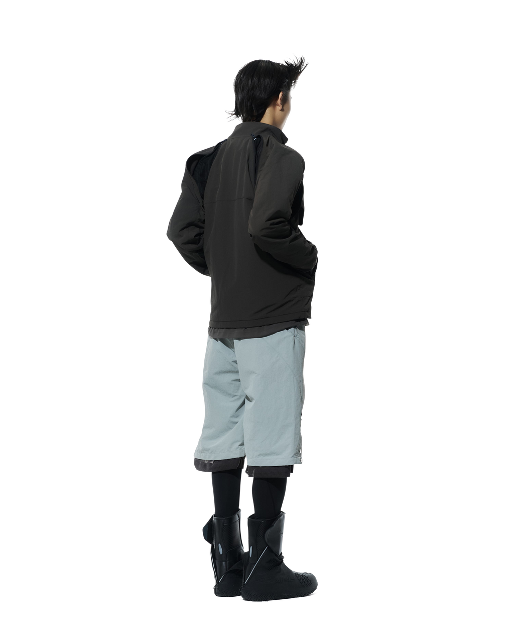 San San Gear - Slash Zipper Jacket (Brown) product image 3 | TRAB K-Fashion Australia