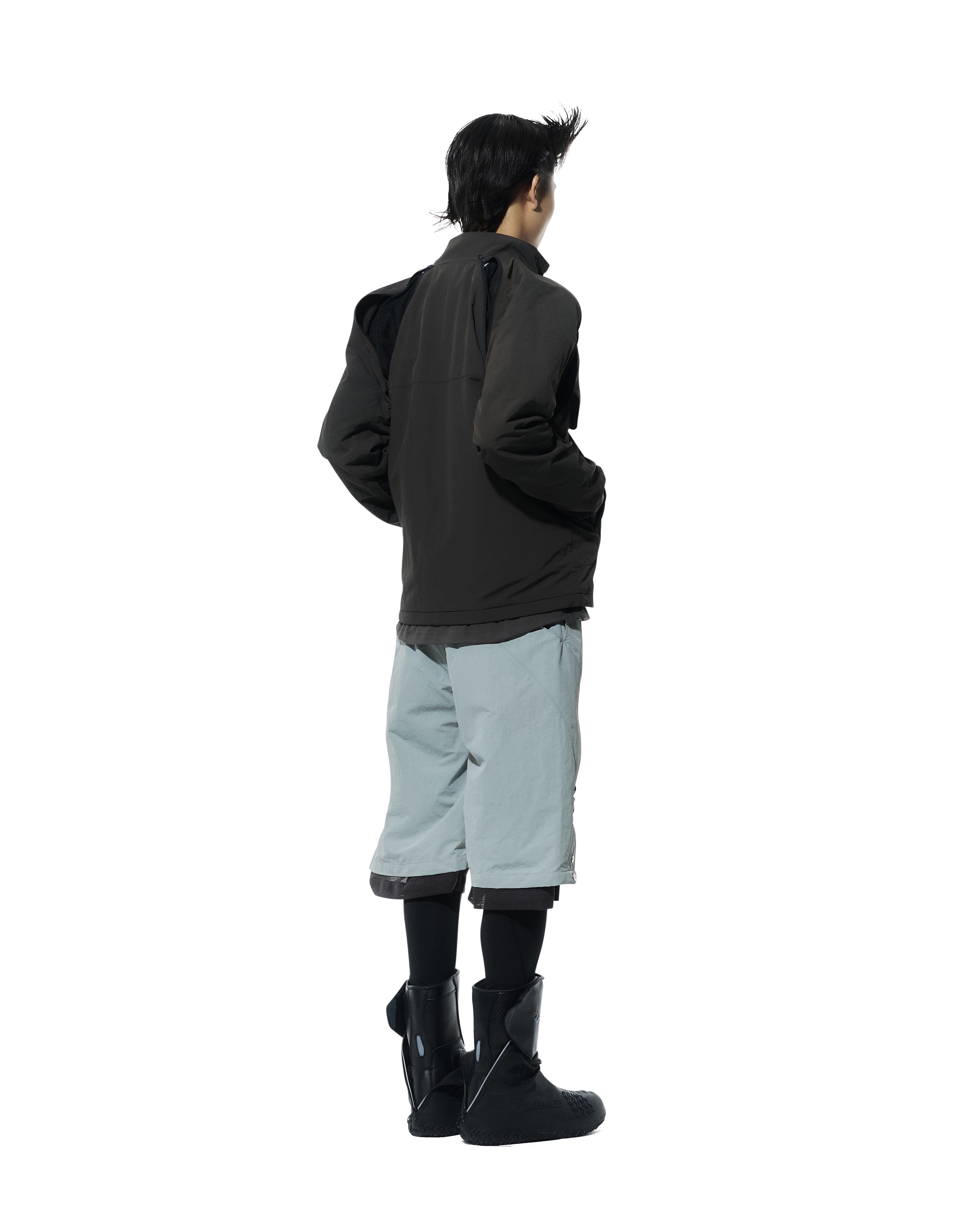 San San Gear - Slash Zipper Jacket (Brown) product image 3 | TRAB K-Fashion Australia