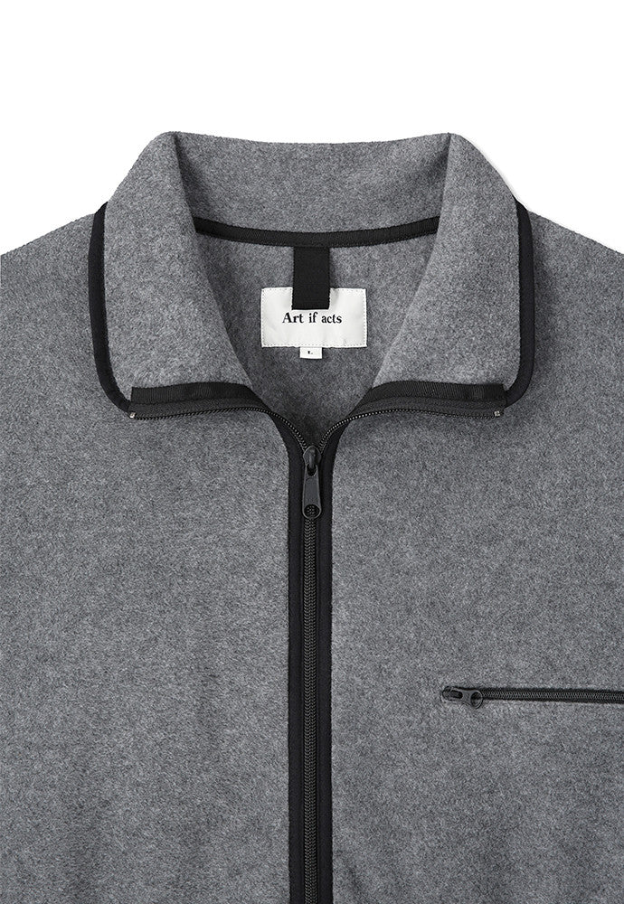 Art if acts - Fleece Half Zip Pullover (Grey) product image 8 | TRAB K-Fashion Australia