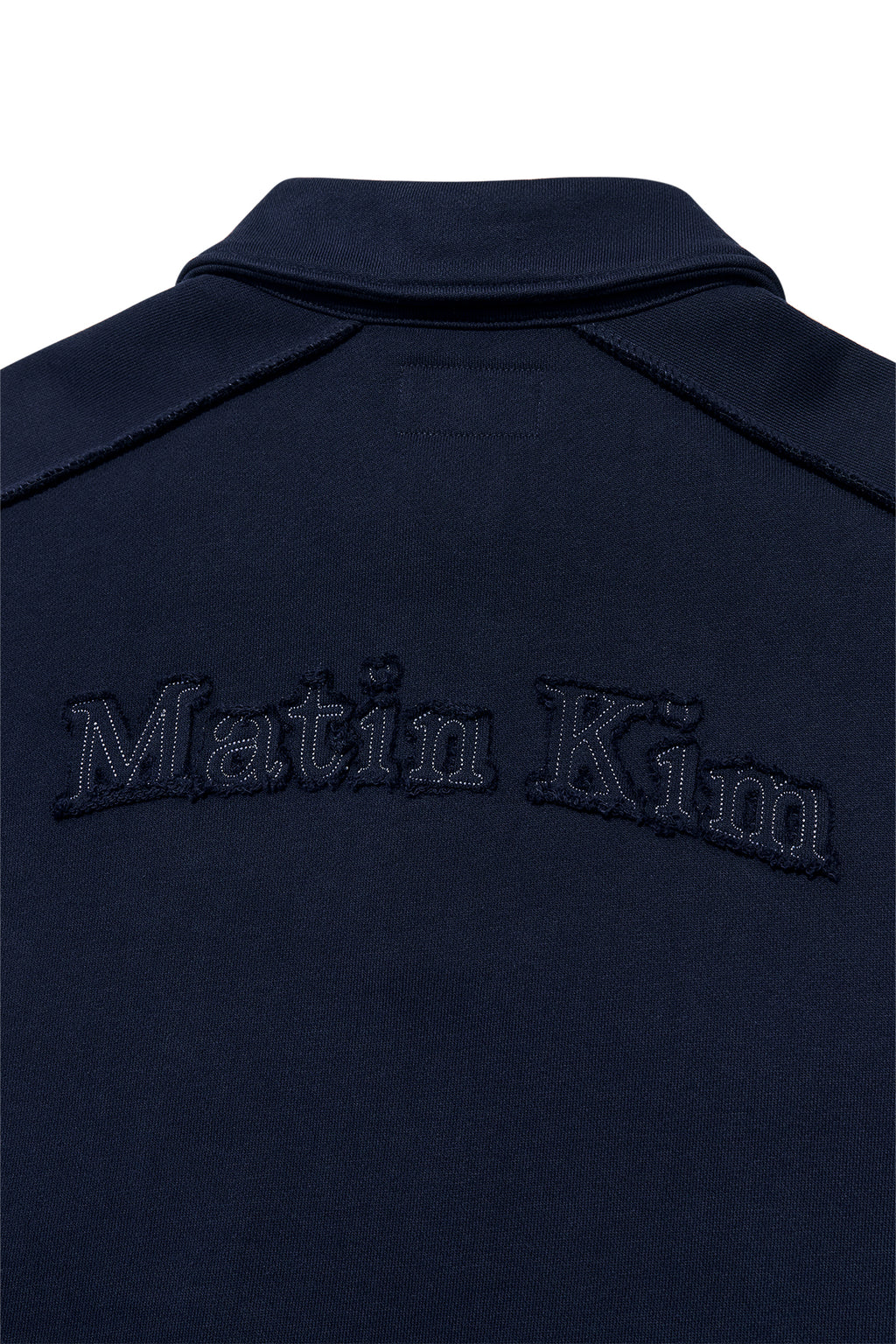 Matin Kim - Back Logo Half Zip Sweatshirt (Navy) product image 5 | TRAB K-Fashion Australia