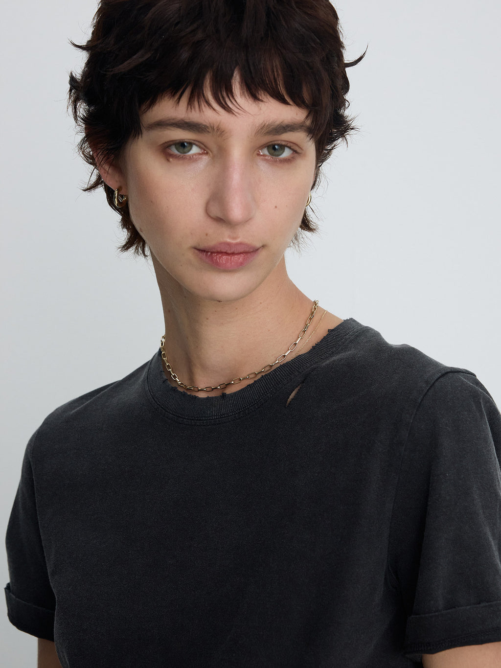 Tonywack - Garment Dyed Vintage Cotton T-Shirt (Faded Black) product image 5 | TRAB K-Fashion Australia