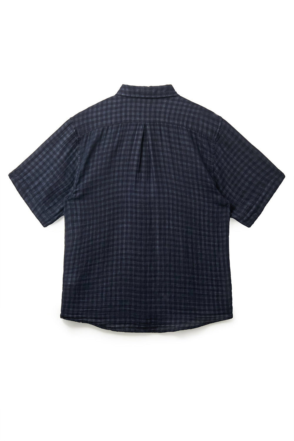 Hatchingroom - Shadow Check Shirt Gingham Check (Dark Navy) product image 2 | TRAB K-Fashion Australia