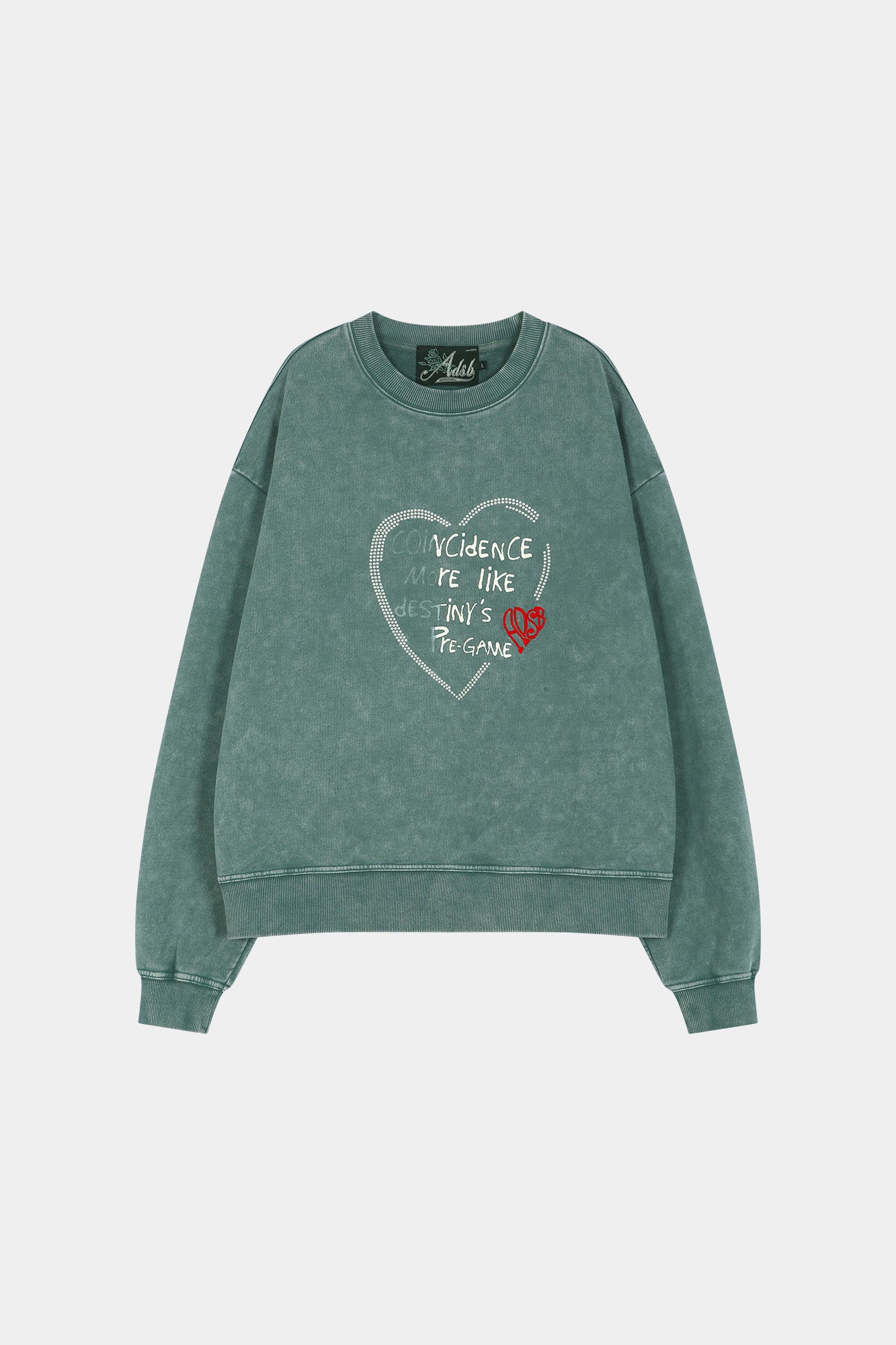 Andersson Bell - (essential) Unisex Heart Fix Sweatshirt (green) (Green) product image 7 | TRAB K-Fashion Australia