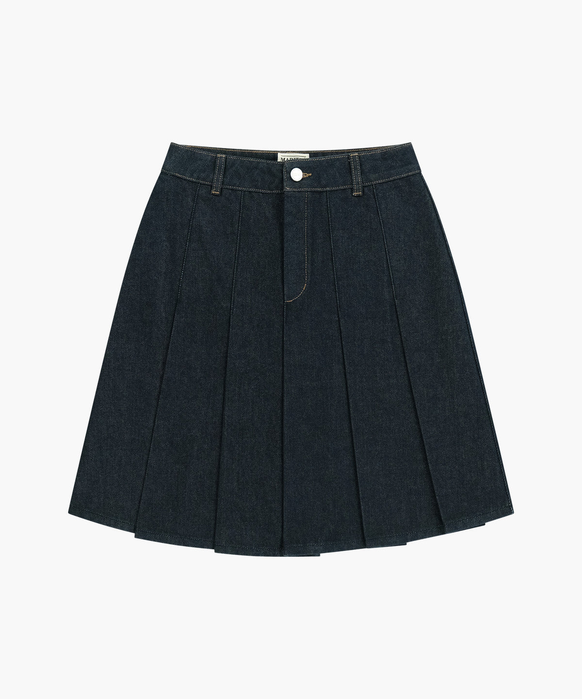 Marithe & Francois Girbaud - Denim Pleated Midi Skirt (Indigo) product image 6 | TRAB K-Fashion Australia