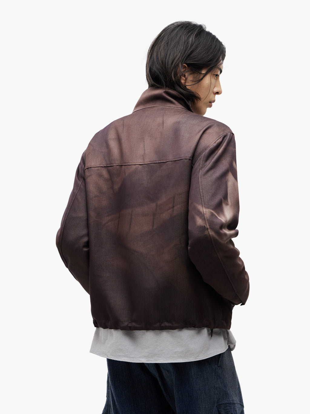 Jiyong Kim - Sun-Bleached Zip-Up Jacket (Brown) product image 5 | TRAB K-Fashion Australia
