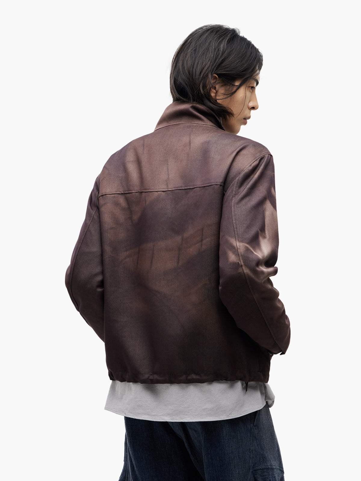 Jiyong Kim - Sun-Bleached Zip-Up Jacket (Brown) product image 5 | TRAB K-Fashion Australia