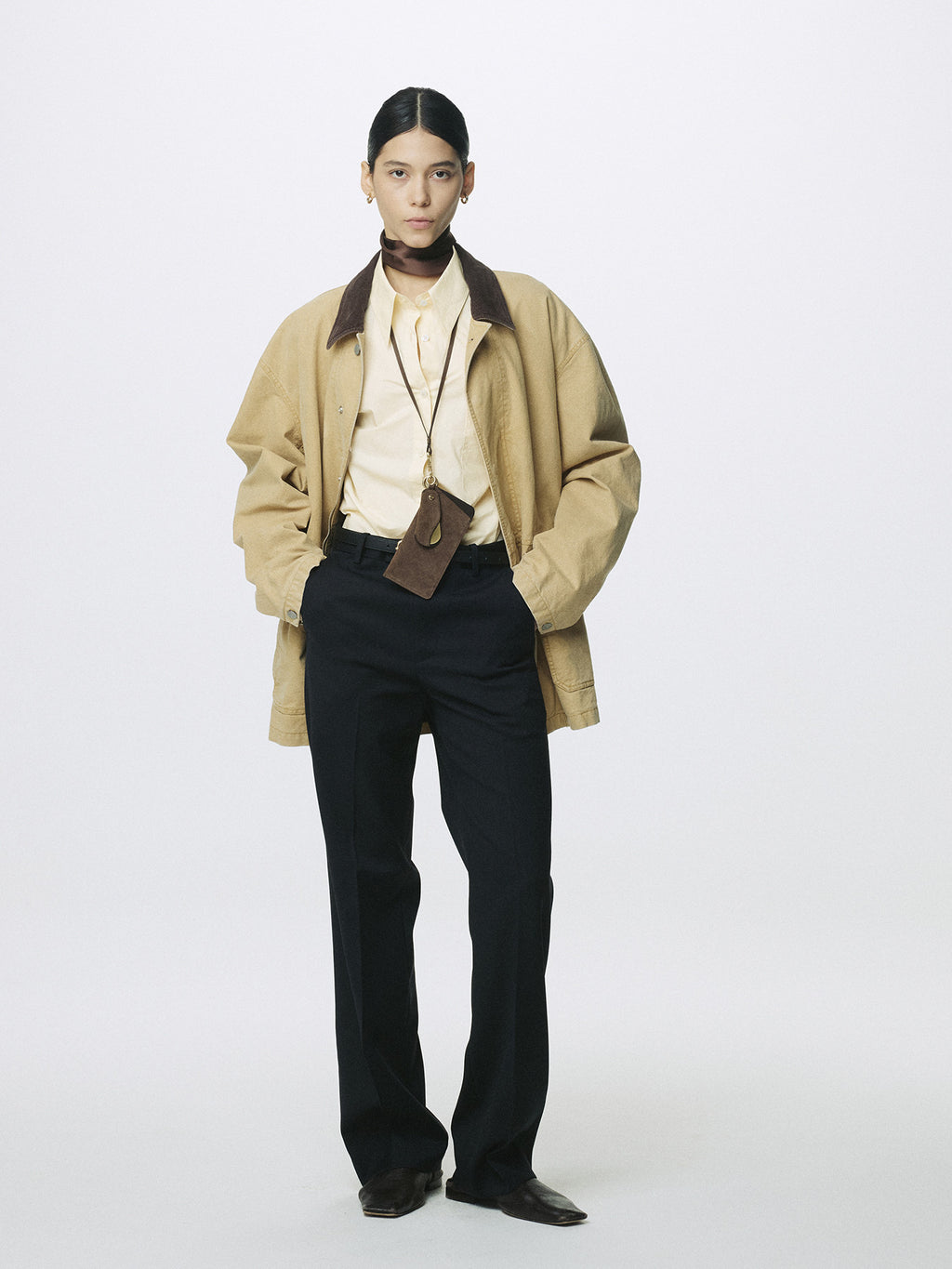 Tonywack - Wool Tailored Straight Trousers (Midnight) product image 5 | TRAB K-Fashion Australia