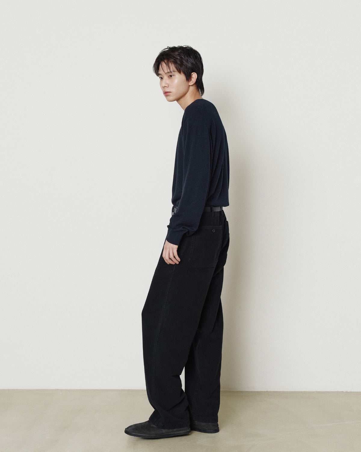 Brownyard - Moleskin French Work Pants (Black) product image 2 | TRAB K-Fashion Australia