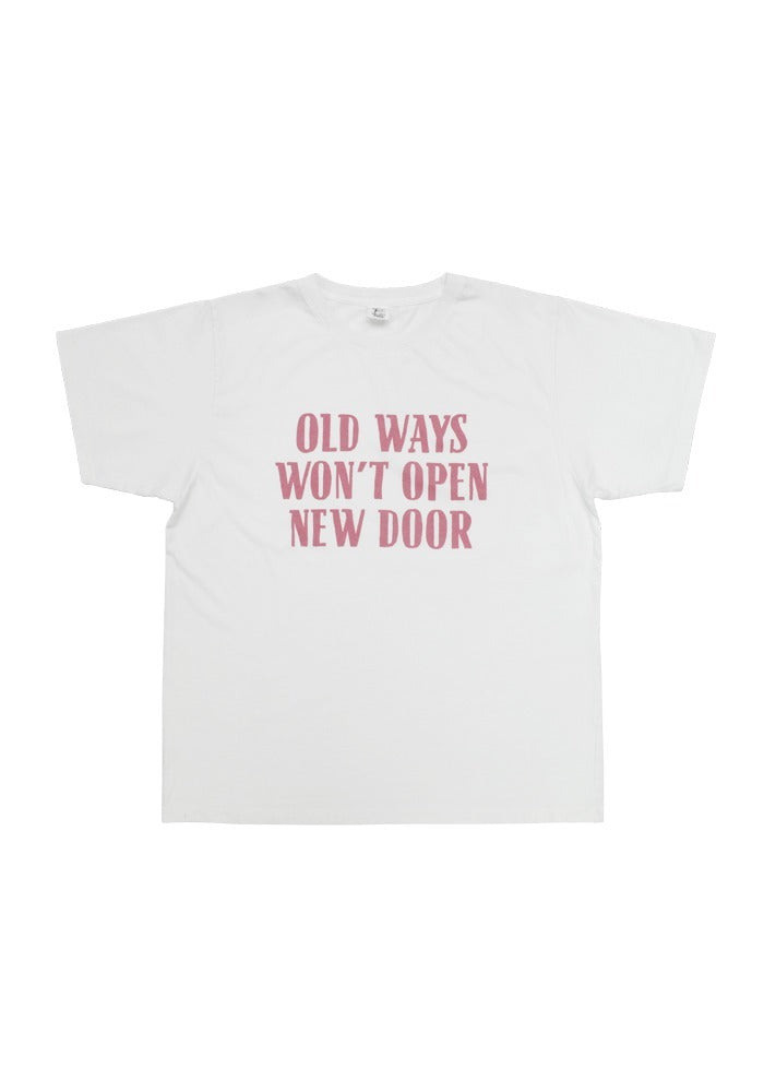 Collect Pieces - New Door T-Shirts (White) product image 1 | TRAB K-Fashion Australia