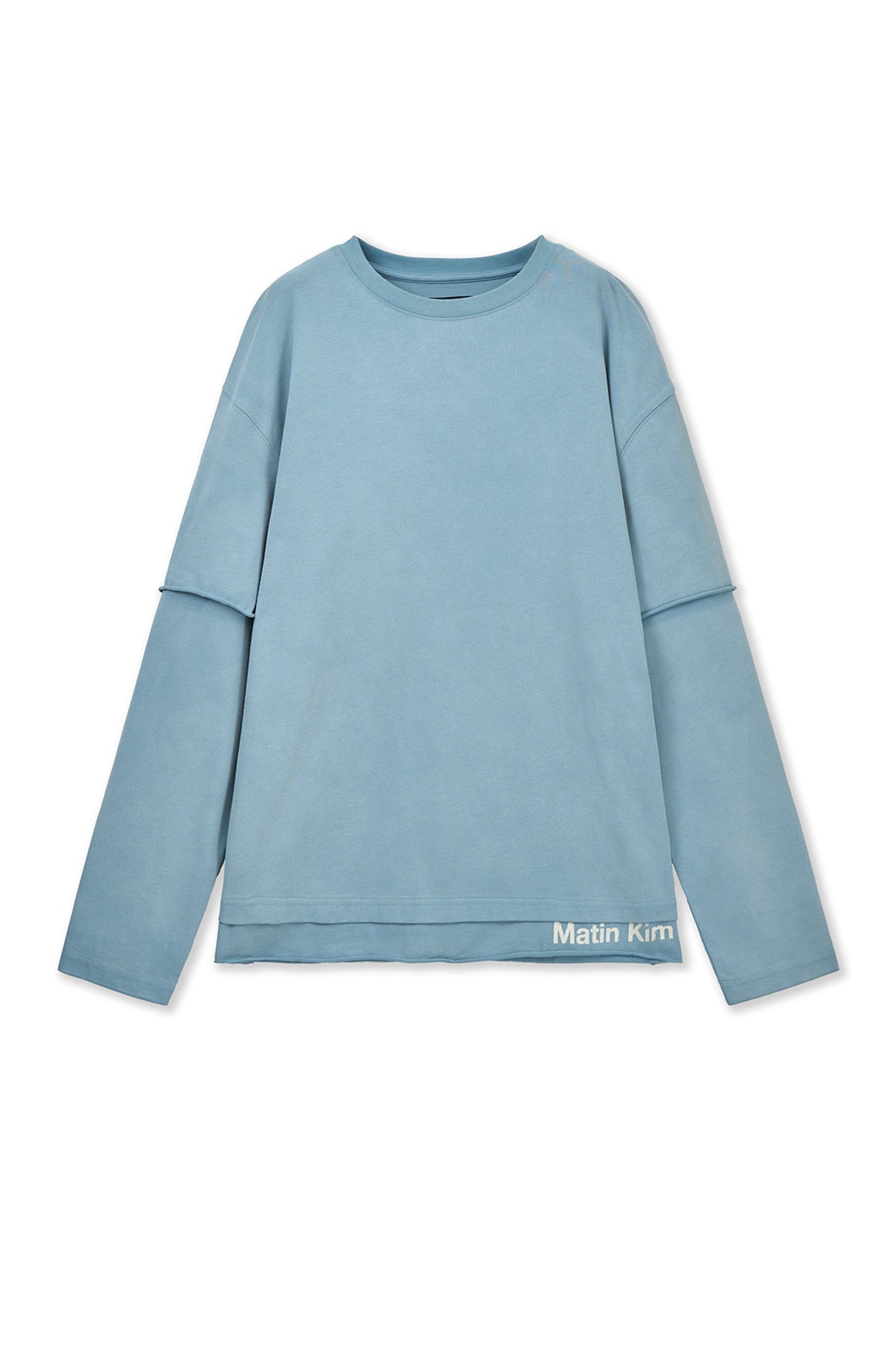Matin Kim - Spray Effect Layered Top (Light Blue) product image 1 | TRAB K-Fashion Australia