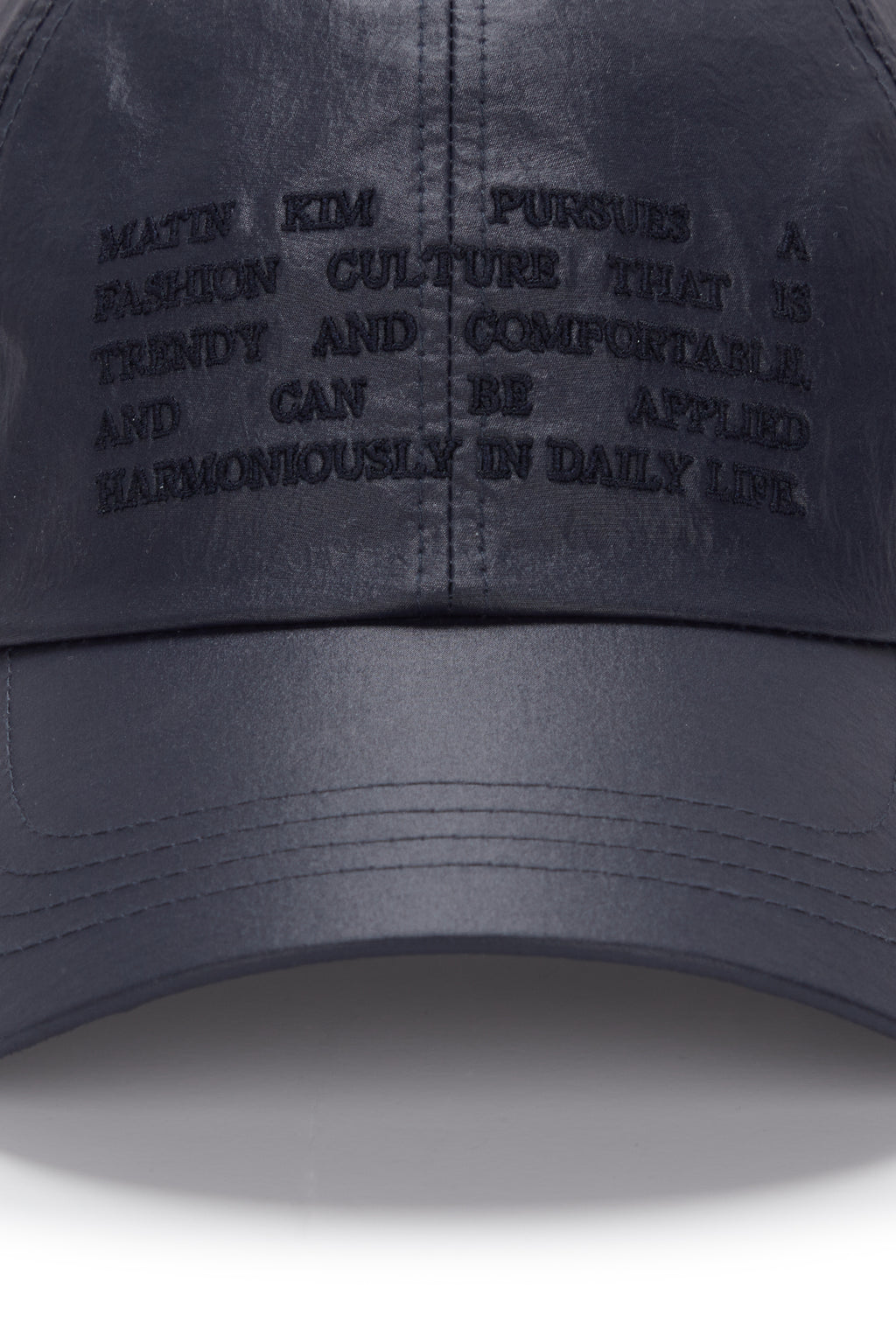 Matin Kim - Crisp Heritage Ball Cap (Navy) product image 3 | TRAB K-Fashion Australia