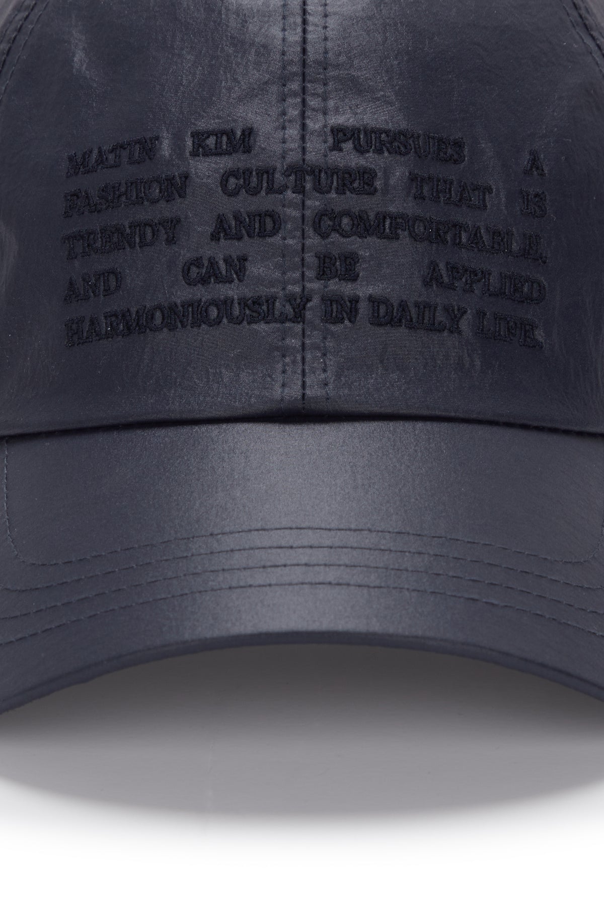 Matin Kim - Crisp Heritage Ball Cap (Navy) product image 3 | TRAB K-Fashion Australia