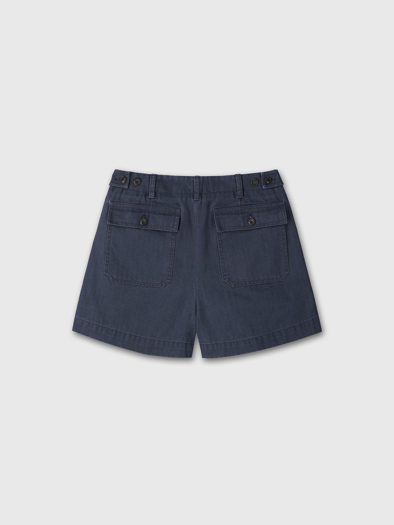 Tonywack - Garment Washed Hbt Fatigue  Shorts (Faded Navy) product image 11 | TRAB K-Fashion Australia