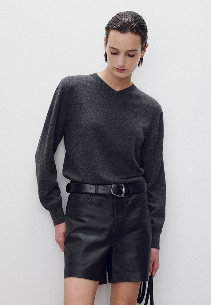 Tonywack - Pure Cashmere V-Neck Sweater (Charcoal) product image 5 | TRAB K-Fashion Australia