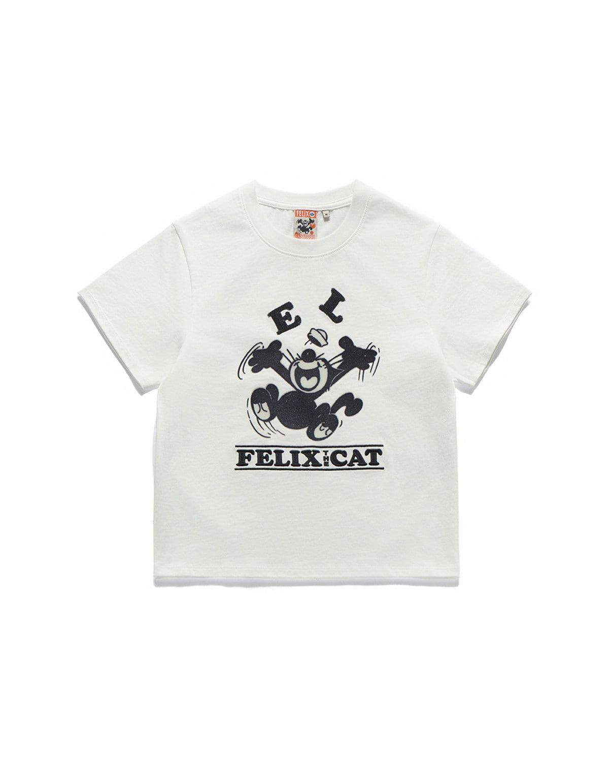 Eastlogue - Classic Felix Flocking T-shirts (Off White) product image 1 | TRAB K-Fashion Australia