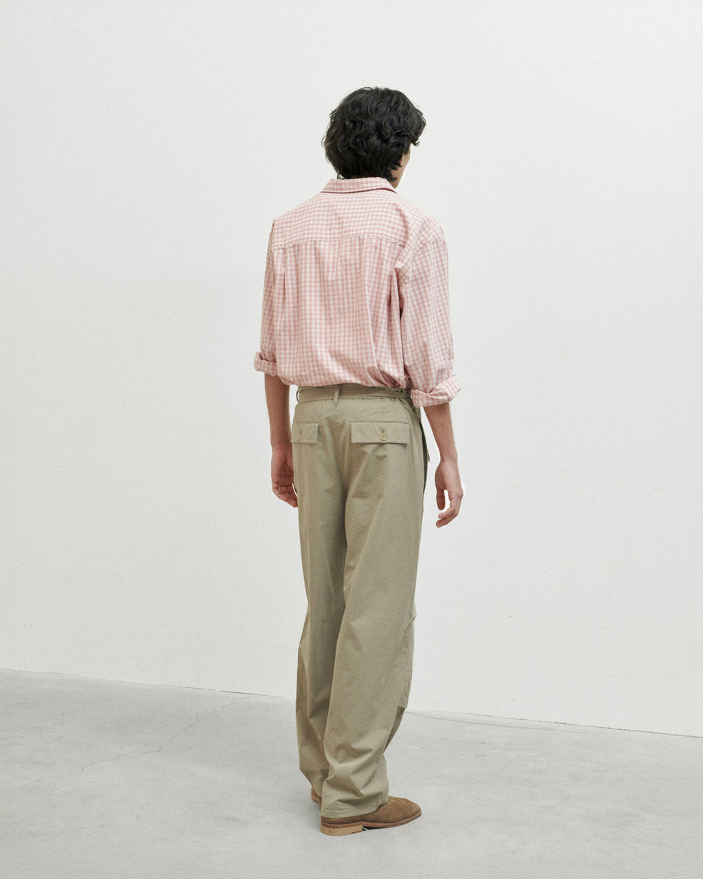 Brownyard - Belted Pants (Dark Beige) product image 2 | TRAB K-Fashion Australia