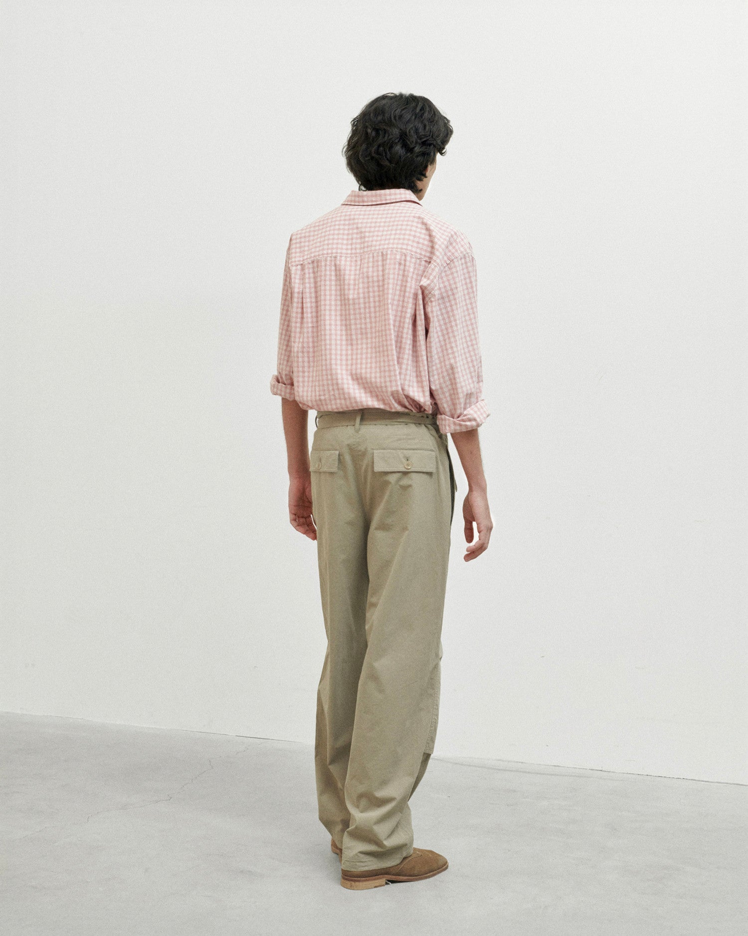 Brownyard - Belted Pants (Dark Beige) product image 2 | TRAB K-Fashion Australia