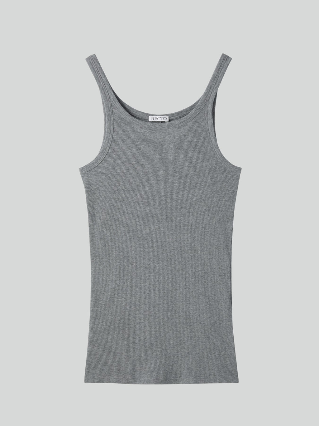 Recto - Deep Scoop Tank Top (Melange Grey) product image 1 | TRAB K-Fashion Australia