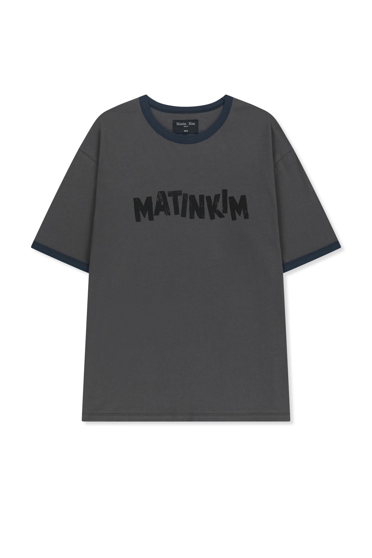 Matin Kim - Matin Logo Ringer Top (Charcoal) product image 1 | TRAB K-Fashion Australia