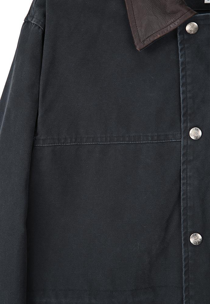 Art if acts - Leather Collar Garment Field Jacket (Faded Navy) product image 12 | TRAB K-Fashion Australia
