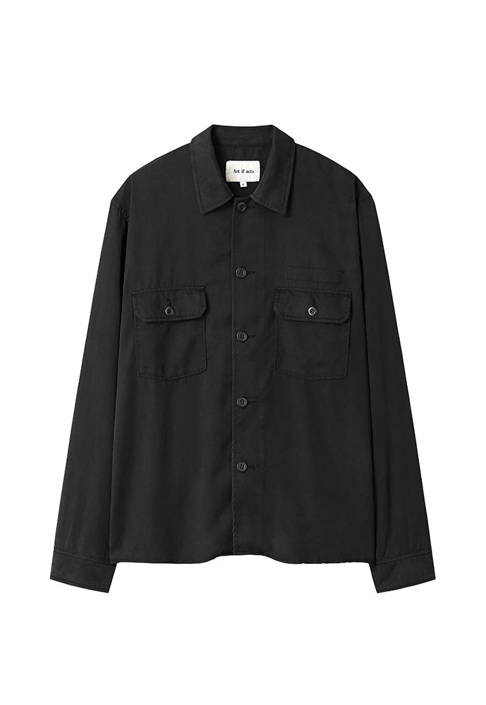 Art if acts - Tencel US Army Shirt (Faded Black) product image 6 | TRAB K-Fashion Australia