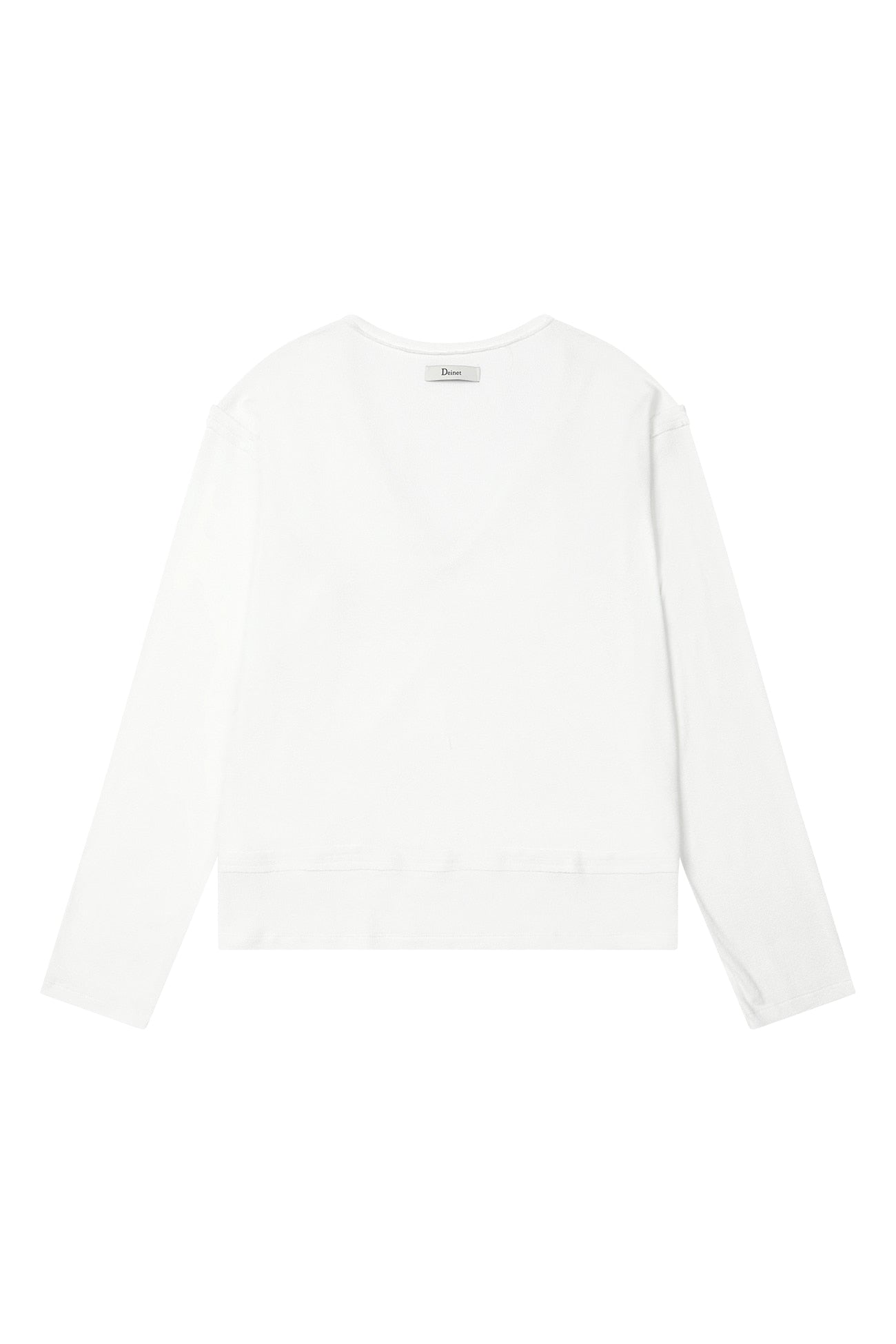 Deinet - Raw V Long Sleeve (White) product image 8 | TRAB K-Fashion Australia