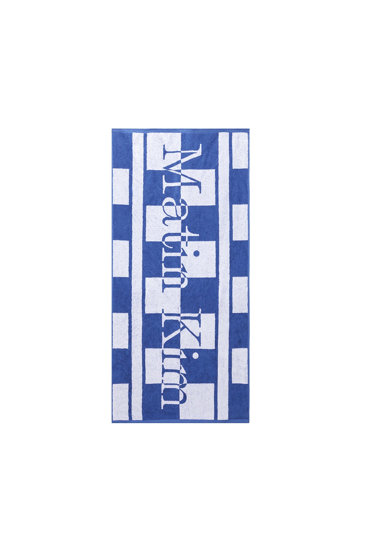 Matin Kim - Logo Checkboard Beach Towel (Black) product image 5 | TRAB K-Fashion Australia
