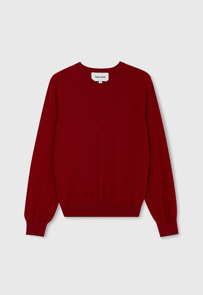 Tonywack - Pure Cashmere V-Neck Sweater (Red) product image 6 | TRAB K-Fashion Australia