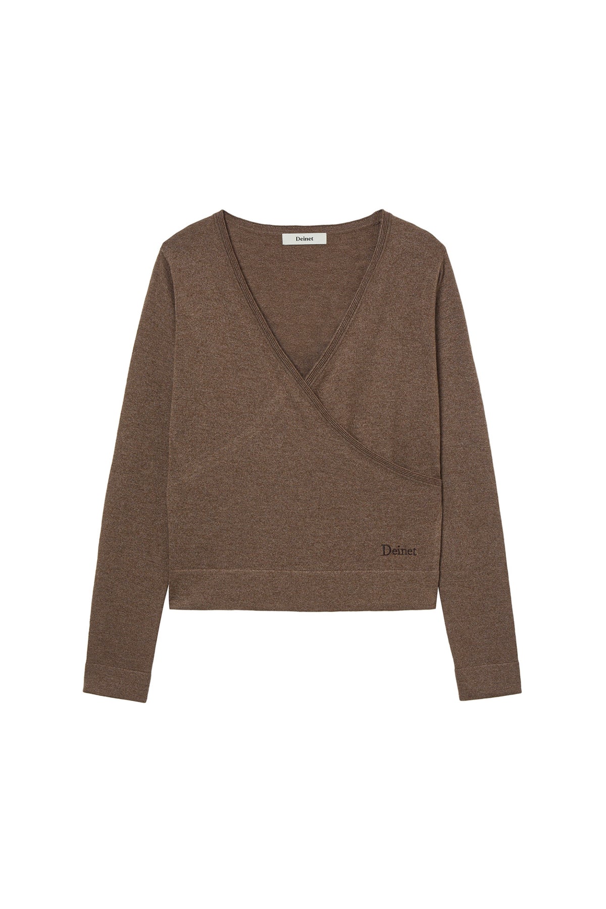 Deinet - V-Neck Metal Knit (Brown) product image 1 | TRAB K-Fashion Australia
