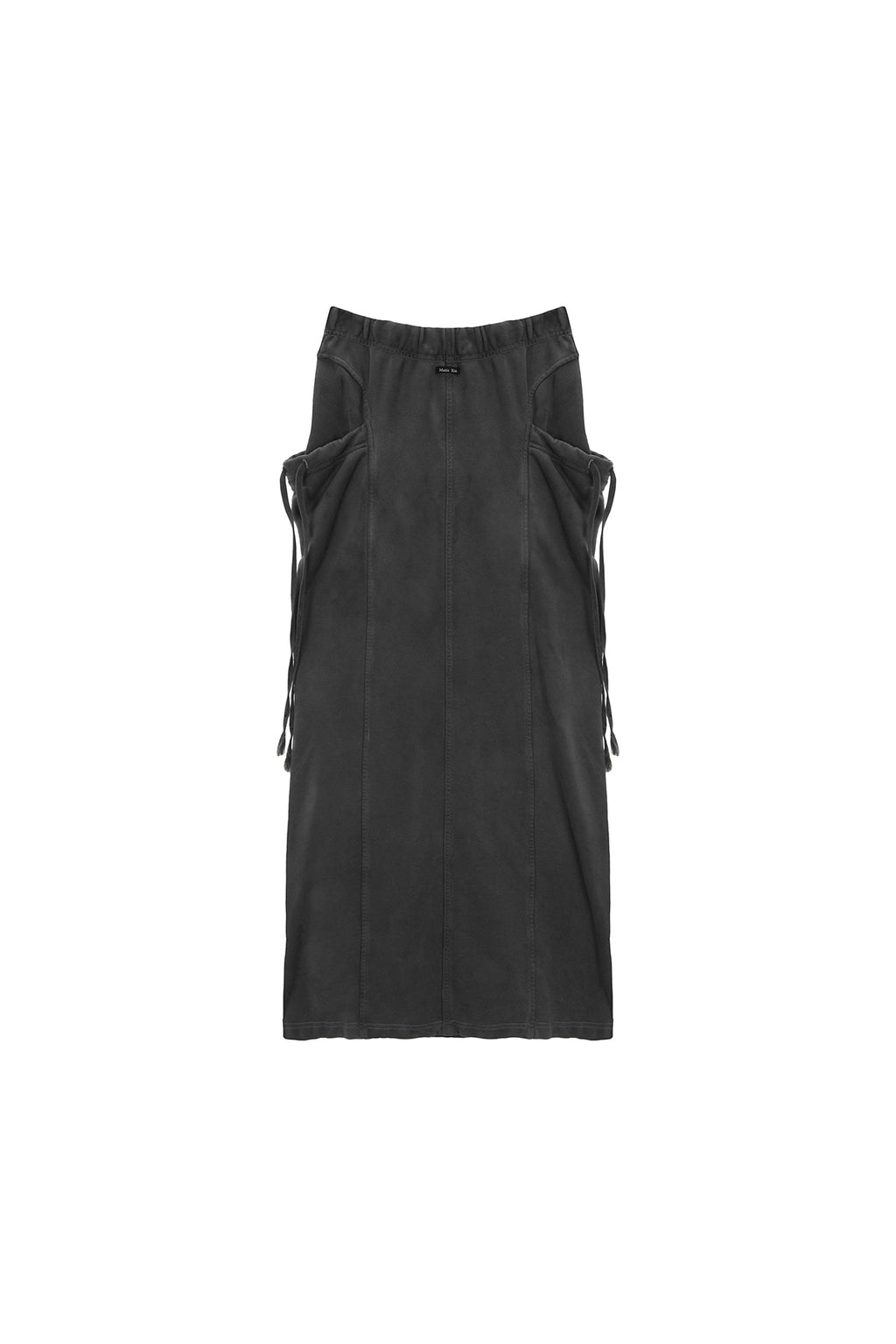 Matin Kim - Washed String Cargo Sweatskirt (Grey) product image 1 | TRAB K-Fashion Australia