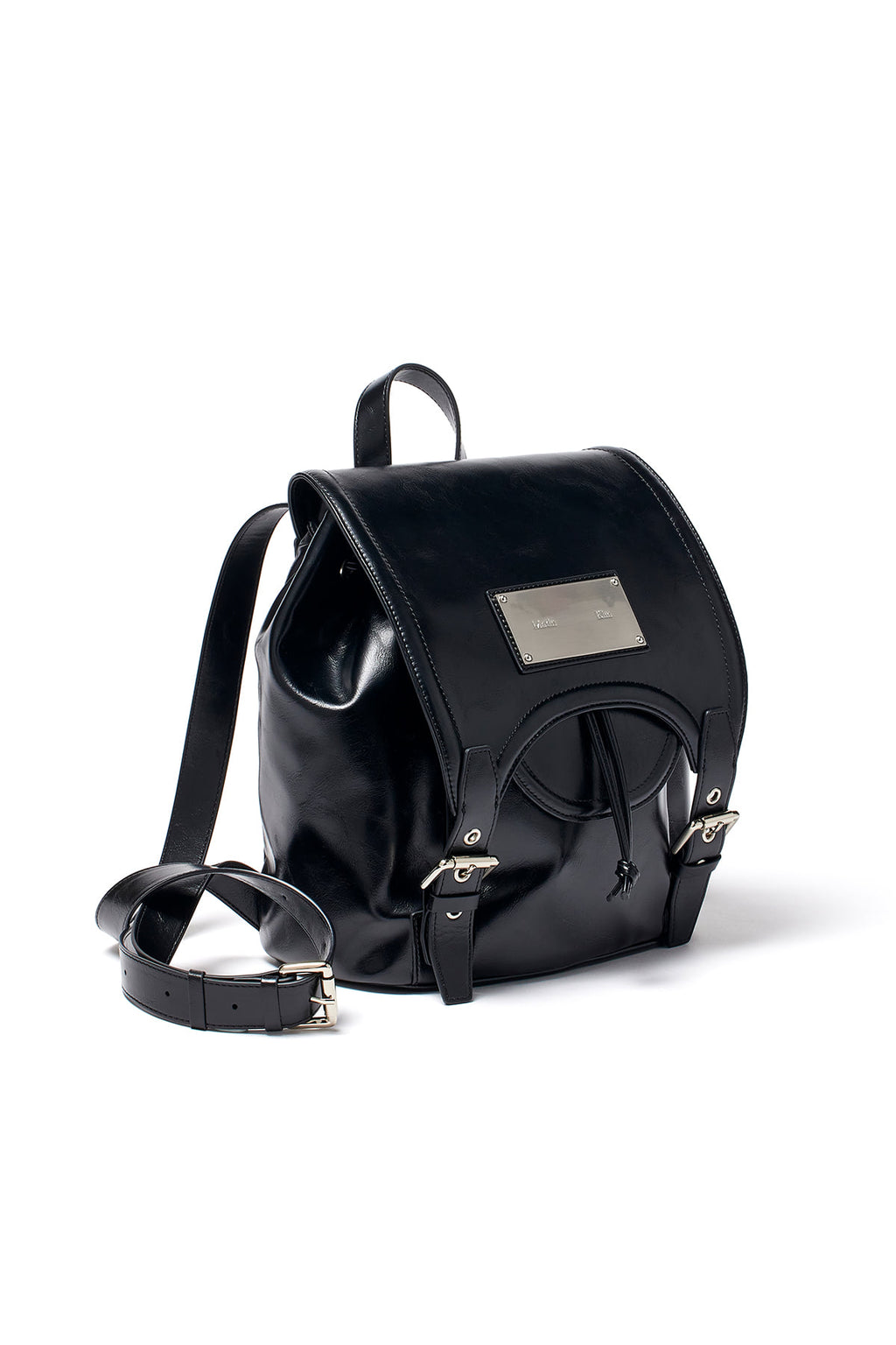 Matin Kim - Buckle Detail Back Pack (Black) product image 1 | TRAB K-Fashion Australia