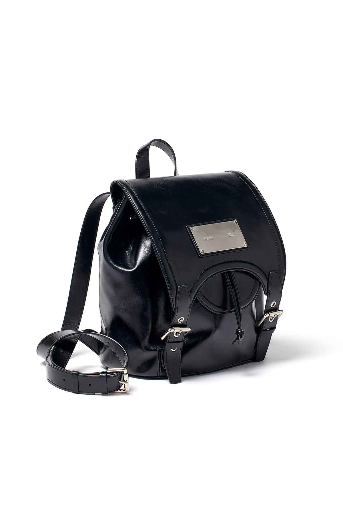 Matin Kim - Buckle Detail Back Pack (Black) product image 1 | TRAB K-Fashion Australia