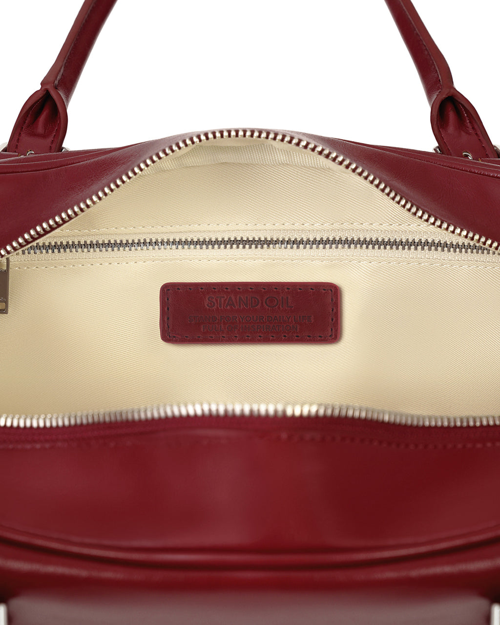 Stand Oil - Square Bowling Bag (Red Wine) product image 10 | TRAB K-Fashion Australia