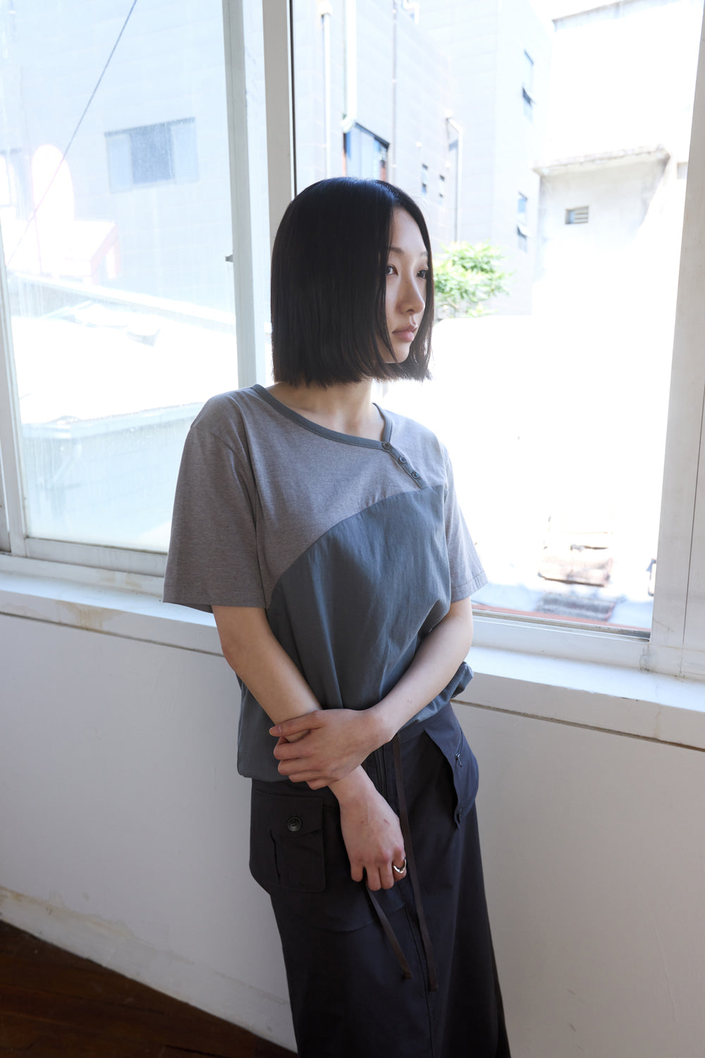 Hatchingroom - Scarf Tee (M.Grey) product image 12 | TRAB K-Fashion Australia