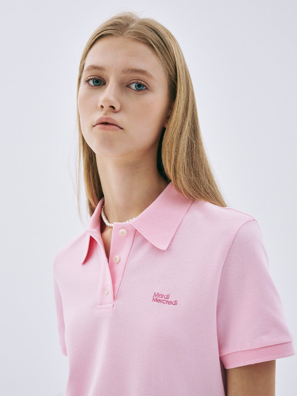Mardi Mercredi - Slimfit Shirt Piquet Essential (Pink) product image 1 | TRAB K-Fashion Australia