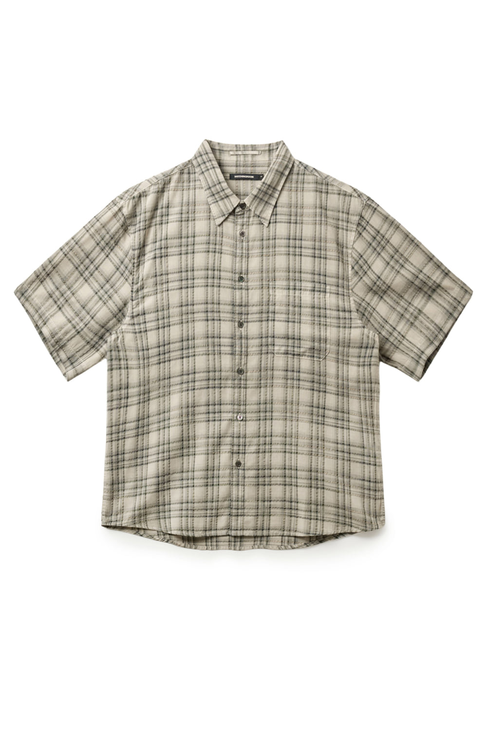 Hatchingroom - Arrow Shirt Over Dyed Check (Butter) product image 1 | TRAB K-Fashion Australia