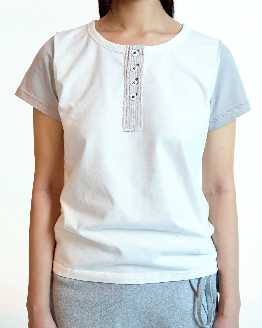 Coyseio - Dudu Reverse T-Shirt (White) product image 6 | TRAB K-Fashion Australia