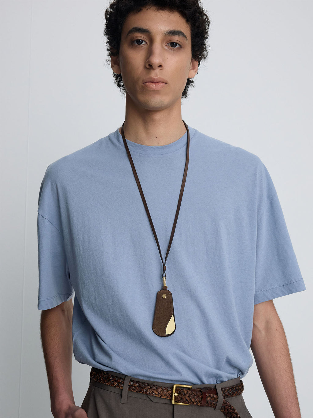 Tonywack - Cotton Cashmere Relaxed T-Shirt (Pale Blue) product image 7 | TRAB K-Fashion Australia