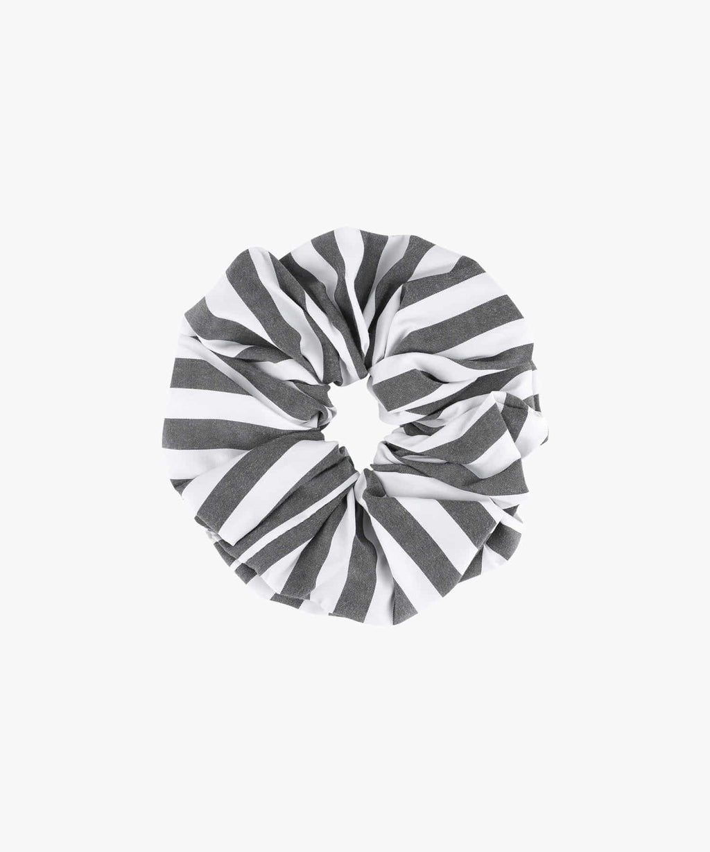 Marithe & Francois Girbaud - Classic Logo Stripe Hair Scrunchie (Black) product image 2 | TRAB K-Fashion Australia