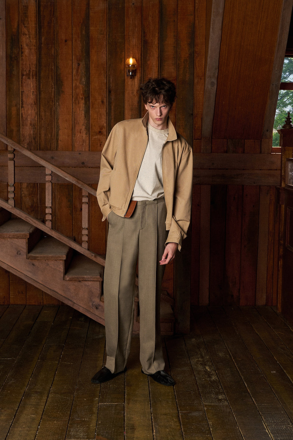 STU - Curved Cuff Jacket (Beige) product image 14 | TRAB K-Fashion Australia