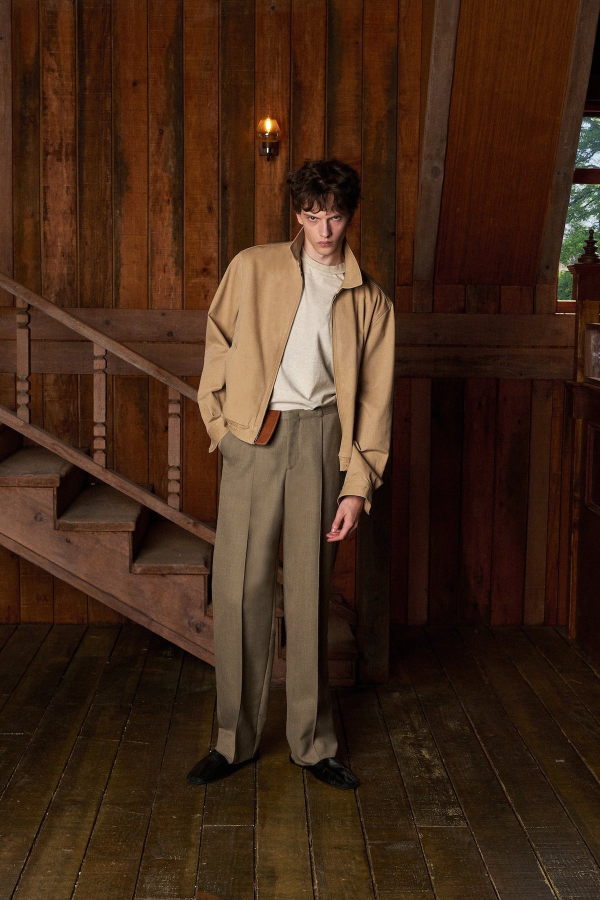 STU - Curved Cuff Jacket (Beige) product image 14 | TRAB K-Fashion Australia