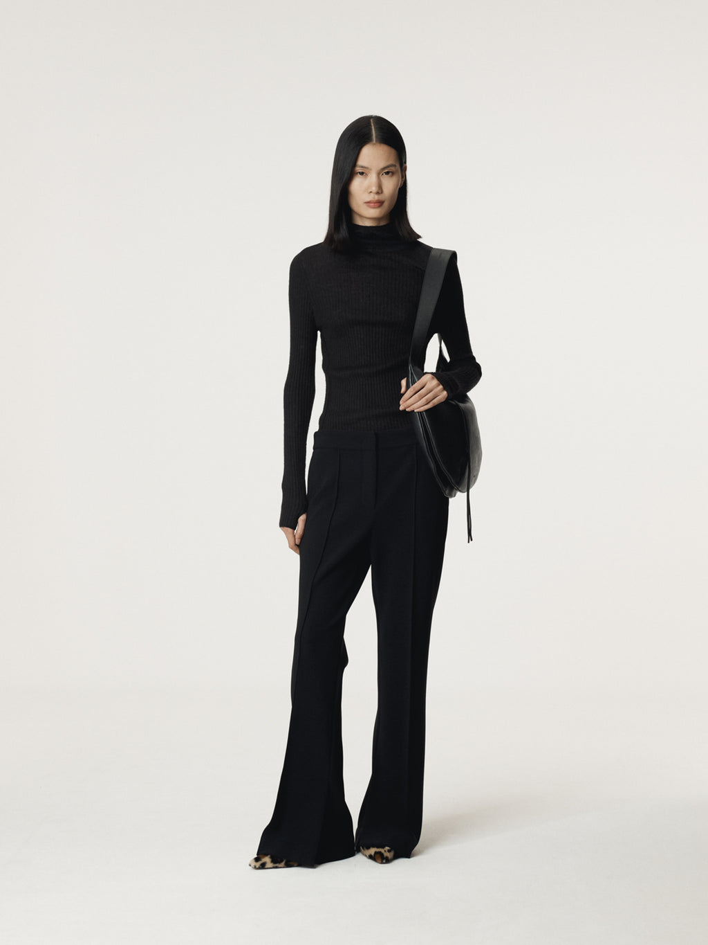 Recto - Hairy Balaclava Knit Top (Black) product image 2 | TRAB K-Fashion Australia